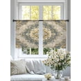 thumbnail image 4 of Vintage Floral Pattern Sheer Curtains 2 Panels Set Bohemian Retro Traditional Flower Sheer Window Curtains Light Filtering Rod Pocket Voile Drapes for Bedroom Living Room 52"x45", 4 of 9