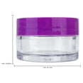 thumbnail image 5 of Beauticom 120 Pieces High Quality 20G/20ML Clear Round Acrylic Cosmetic Product Sample Travel Jars with Flat Top Lids (Purple), 5 of 5