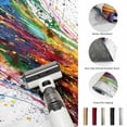 thumbnail image 6 of Rainbow Soccer 2x3ft Non Slip Area Rug Abstract Paint Trails Artistic Multicolor Fluid Art Ball Washable&nbsp;Soft Area Rugs for Living Room, Indoor&nbsp;Circle Carpet for Bedroom Dining Room Kitchen, 6 of 9