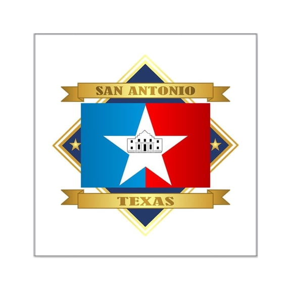 CafePress - San Antonio Sticker - Square Sticker 3" x 3"
