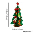 thumbnail image 2 of Contenido del paquete: hay 2 manualidades para árboles de Navidad en el paquete, una hermosa forma de árbol de Navidad adecuada para la decoración en el festival. Función de bricolaje: usa e, 2 of 5