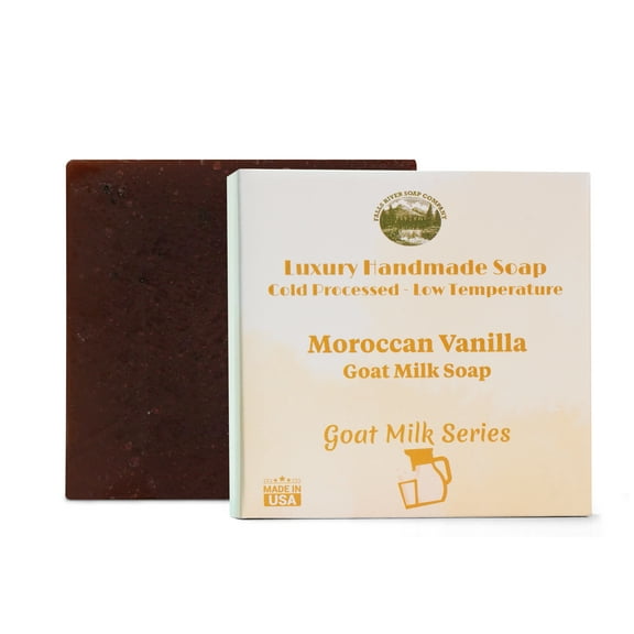Falls River Soap Goat Milk Soap Bar, Luxury and Handmade, Gluten and Cruelty Free - Moroccan Vanilla, 5 Oz