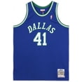 thumbnail image 4 of Dirk Nowitzki Dallas Mavericks Autographed Mitchell & Ness Royal Blue 1998-1999 Throwback Authentic Jersey - Fanatics Authentic Certified, 4 of 4