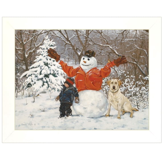 TrendyDecor4U Buddies By Bonnie Mohr Ready To Hang Framed Print COW115B-226