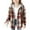 #0050-Brown, variant on Favoffer Girls Plaid Fleece-Lined Hooded Jacket Button-Down Color Block Preppy Toddler Winter Long Sleeve Hoodies Shirts for Holiday Outings Casual Leisure Teen 4-15Y