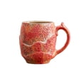 thumbnail image 3 of GeBuSn Glazed Art Ceramic Mug Stoneware Cup For Coffee And Comfortable Handle Drinkware For Home Use (Red), 3 of 6