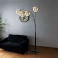 thumbnail image 2 of SH 6932 3 Light Crystal Inspirational Arch Floor Lamp, 97\" X 17.5\" X 19... 2 of 11