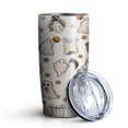 thumbnail image 2 of Hallween Ghost Cute Flower Spooky Tumbler with Straw, Ghost Cute Flower Spooky Stainless Steel Double Walled Vacuum Insulated Cup, Spooky Holiday Gifts for Women Men, 2 of 7