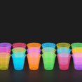 thumbnail image 6 of Exquisite Vibrant Neon Cups - 120-Pack, 2 Ounce Shot Glasses for Your Blacklight Party, 6 of 12