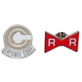 thumbnail image 1 of Juego de alfileres Dragon Ball Z Capsule Corp y Red Ribbon Army, 2,54 cm, 1 of 3