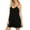 Black*2, variant on Womens Rompers Jumpsuits Summer Sleeveless Adjustable Knot Straps Shorts Solid Color Overall Stretchy Jumpers with Pockets