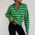 thumbnail image 2 of Gkeoshab Fall Sweaters for Women Long Sleeve Shirts for Women 2025 Fall Clothes Tunic Tops Loose Fit Dressy Crewneck Pullover Sweaters Green L, 2 of 4