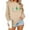 Beige, variant on GUZOM Womens Christmas Tree Graphic Sweatshirt - Green Oversized Long Sleeve Crew Neck, Merry Christmas Print, Soft 100% Polyester for Holiday Parties & Daily Wear,Size XS