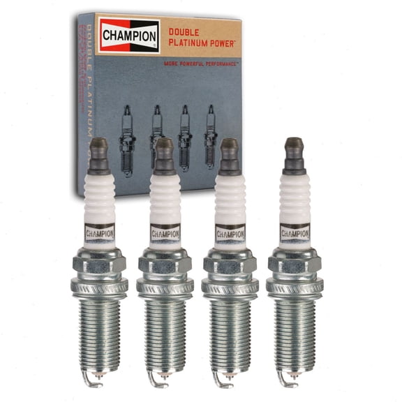 4 pc Champion Double Platinum Spark Plugs compatible with Toyota 4Runner 2.7L L4 2010