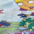thumbnail image 4 of Rocket Power Blanket, 50"x60" Otto, Reggie and Twister Skate Woven Tapestry Cotton Blend Fringed Throw Blanket, 4 of 6