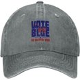 thumbnail image 1 of Vote Blue No Matter Who Hat Save Democracy Golf Hats Retro Dad Baseball Caps, 1 of 8