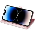 thumbnail image 5 of for iPhone 14 Pro Max PU Leather Flip Wallet Case, Cat Dog Cartoon Cute Style with ID Card Holder Phone Cover Case for Apple iPhone 14 Pro Max MG Rose Gold, 5 of 12