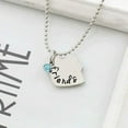 thumbnail image 3 of 3 Friendship Necklace Best Friends Forever Chain Puzzle Heart Pendant Necklaces Set, 3 of 4