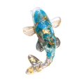 thumbnail image 3 of Figura de pez, Feng Shui, Colección Adorno de pez dorado de la suerte, Escultura, Pez pequeño Azul grisáceo, 3 of 9