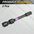 thumbnail image 3 of Uxcell 5pcs TT30 Torx Impact Screwdriver Bit 1/4" Hex Shank 2" Long Magnetic with Hole, 3 of 7