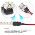 thumbnail image 3 of 2 Pin LED Strip Connector, 10 Pack 2 Pin LED Strip Connector for 10mm Single Color SMD 5050/3528 Waterproof and Non-Waterproof LED Strip, 3 of 5