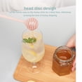 thumbnail image 4 of Billuyoard Agitador de miel de mano Dispensador de mango largo Mezclador de cazo Bebidas de fiesta Batido Stick Cocina Café Accesorios Rosa Cocina y Comedor Rosado, 4 of 6