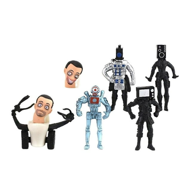 Skibidi Battle Action Figures Set, Horror Cartoon Movie Character Action Figure-SinKeeU