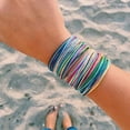 thumbnail image 2 of 16 Pcs Bracelets Colorés pour Femmes Filles Plage Faits à la Main Bracelets Tressés Imperméables Ensemble Réglable, 2 of 5