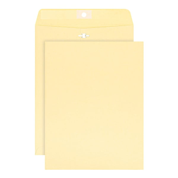 Office Depot Clasp Envelopes, 10in. x 13in., Manila, Box Of 100, 77497