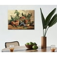 thumbnail image 4 of Vintage Fruit Still Life Oil Painting Prints Canvas Wall Art,Farmhouse Fruits Abstract Posters Decor for Kitchen Dining Room Country Wall Decoration 12 X 16 Inch (With Plums and Peaches), 4 of 6