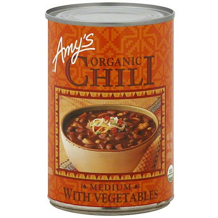 Amy's Medium Chili With Vegetables, 14.7 oz (Pack of
