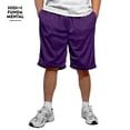thumbnail image 6 of Men's Athletic Mesh Shorts with Drawstring 2 Pockets Lightweight Gym Workout Wear Basketball Shorts 8" Inseam, Pack of 3, 6 of 6