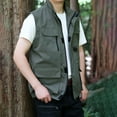 thumbnail image 4 of Virmaxy Men's Outdoor Travel Jacket Casual Fishing Photography Multifunctional Vest Quick Dry Lightweight Zipper Vest, 4 of 4