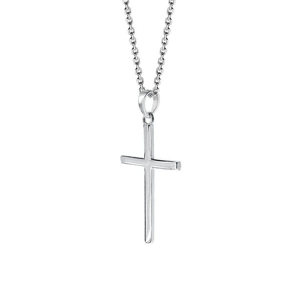 Luxury Designs Sterling Silver Men s Cross Pendant Walmart