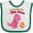 White and Green, variant on Inktastic Dinosaur Future Big Sister Girls Baby Bib