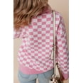 thumbnail image 3 of Redhotype Chic Plaid V-Neck Sweater: Cozy & Stylish!, 3 of 8