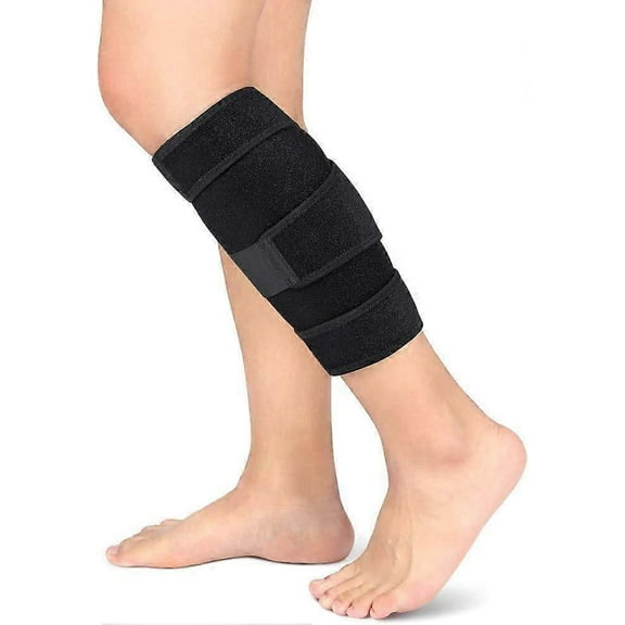 2 Pcs Calf Compression Wraps for Legs Adjustable 5 Strap Leg Wraps for Lymphedema Swollen