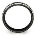 thumbnail image 5 of Edward Mirell Black Ti & Sterling Silver Satin Infinity Ring, 5 of 5