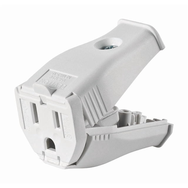 Conector termoplástico de hoja recta Leviton 5-15R 2P 3W
