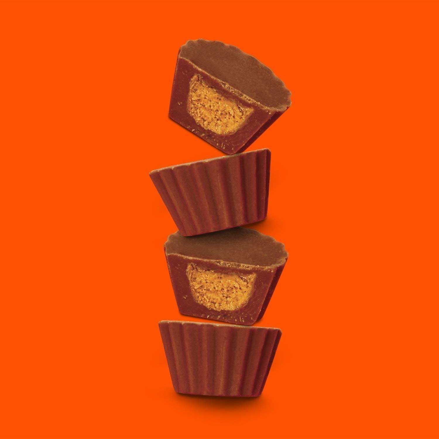REESE'S Peanut Butter Cup Miniatures, Sugar-Free Milk Chocolate Peanut Butter Candy, Gluten Free, 3 Ounce Bag (Pack of 12)
