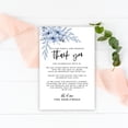 thumbnail image 3 of Koyal Wholesale Dusty Blue Florals Wedding Thank You Place Setting Cards for Table Reception, Dinner Plates, 56-Pack, 3 of 5
