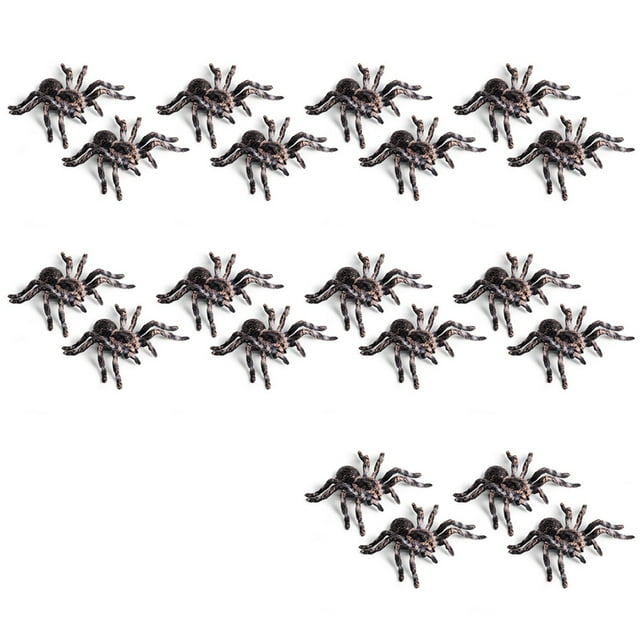 20 Piezas 9,5 cm Gran Falso Juguete Modelo de Insecto Araña Realista Divertido Accesorio Aterrador de Halloween