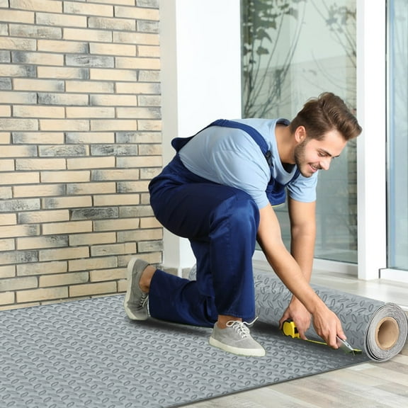 Fogcroll Garage Floor Mats garage mats for floor, Water/Stain Resistant PVC Garage Mats Easy to Clean Cuttable for Under Car