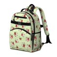 thumbnail image 2 of Pioneer Flower Floral Print Pattern Backpack for School, Cute School Bag with Adjustable Shoulder Straps and Padded Back, 15.25"x11.5"x5.25", 2 of 5