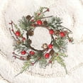 thumbnail image 6 of Lifelike Christmas Candlestick Wreath with Cones and Berries Artificial Flower Garland Decoration Festive Home Holiday Gift for Family Parties, 6 of 7