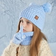 thumbnail image 2 of ievspot Kids Winter Hat Gloves Scarf Set with Pom Fleece Lined Neck Warmer Mitten Set for Girls Boys Ages 4-10 Outdoor Accessories, 2 of 8