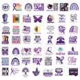 thumbnail image 2 of Oliegs 50pcs Domestic Violence Stickers Awareness Raising Art Powerful Messages Designs Perfect For Campaigns, 2 of 7