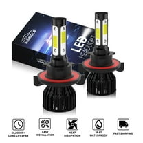 LED Headlight 9008 H13 For Ford Flex 2009 2010 2011 2012 2013 2014-2019, 6000K Cool White 4000LM Super Bright High Power Lamps, Canbus No Error, Easy Install, Plug-N-Play