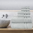 thumbnail image 5 of Mainstays Performance Solid 6-Piece Bath Towel Set - Soft Silver, 5 of 6