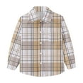 thumbnail image 4 of Ltctricy Toddler Baby Button down Shirts Boys Girls Plaid Long Sleeve Collared Dress Shirts School Casual Blouses, 4 of 7